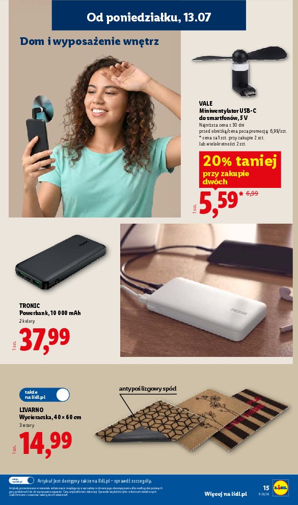 Gazetka Lidl 13/07/2026 – 18/07/2026 - strona 15