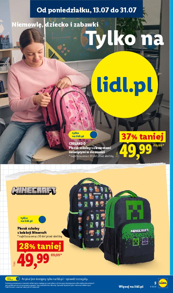 Gazetka Lidl 13/07/2026 – 18/07/2026 - strona 5