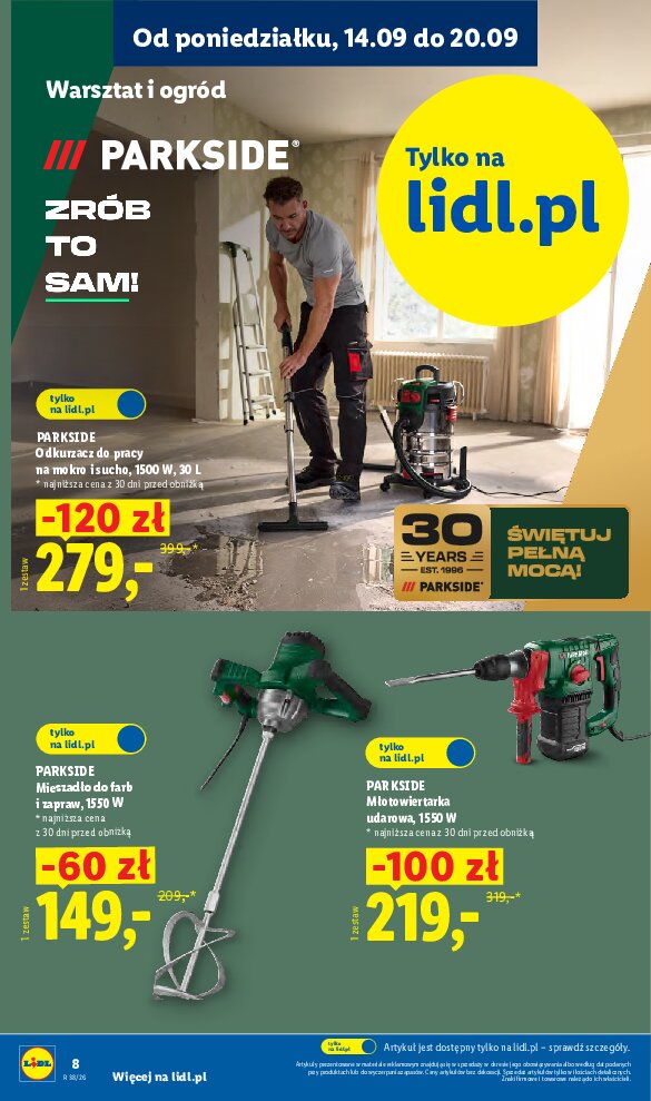 Gazetka Lidl 14/09/2026 – 19/09/2026 - gazetki promocyjne str. 8