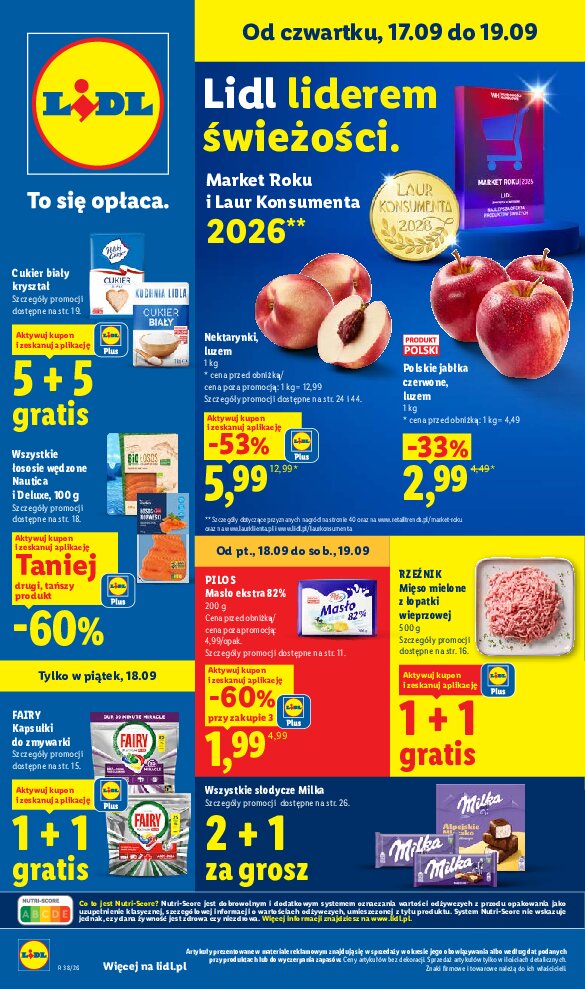 Gazetka Lidl 17/09/2026 – 19/09/2026 - gazetki promocyjne str. 1