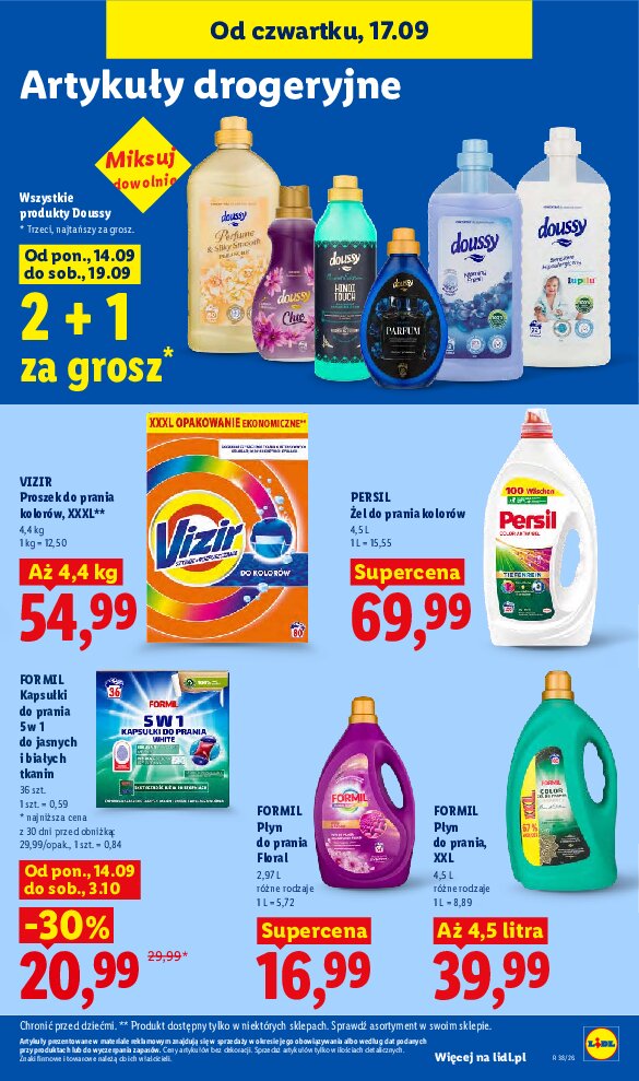 Środki do prania - gazetki promocyjne str. 1