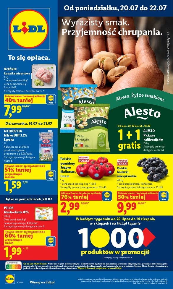 Gazetka Lidl 20/07/2026 – 22/07/2026