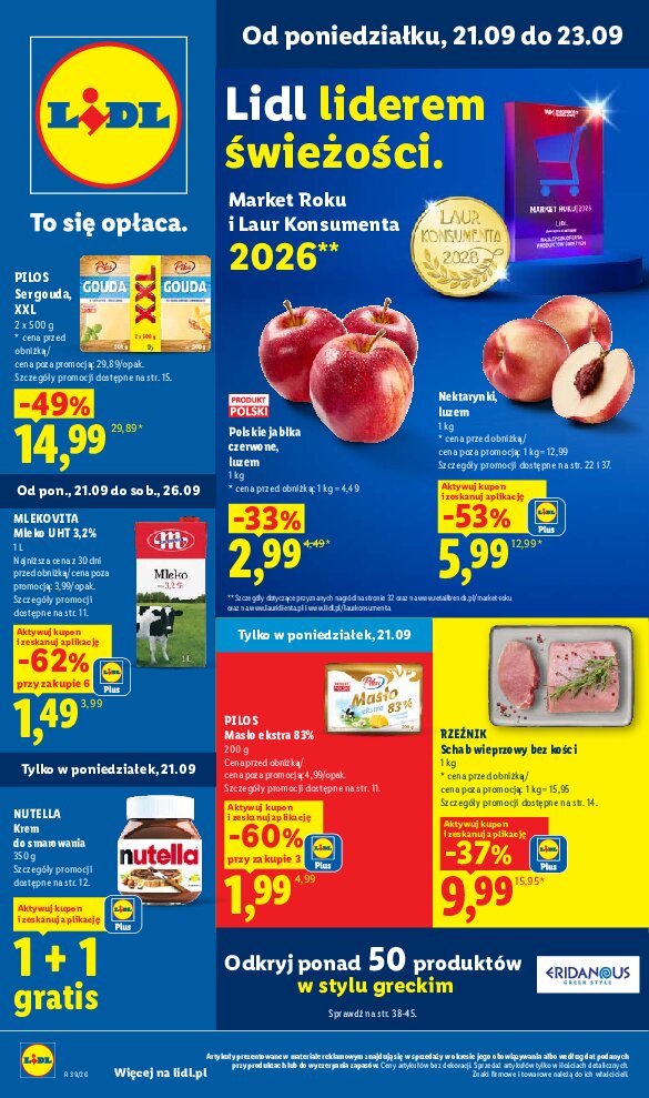 Gazetka Lidl 21/09/2026 – 23/09/2026 - gazetki promocyjne str. 1