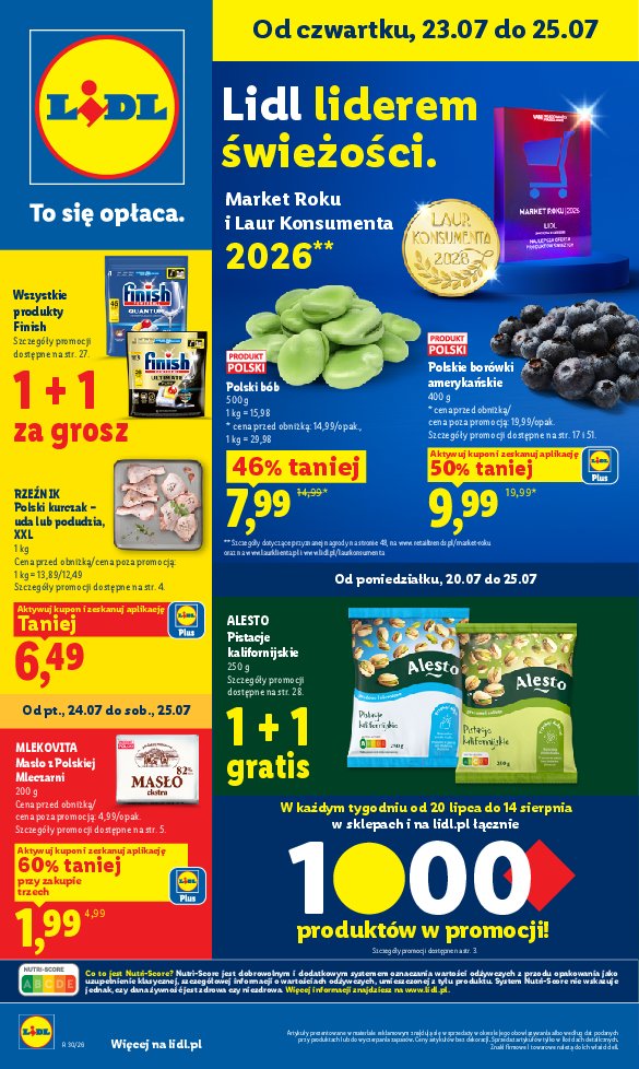 Gazetka Lidl 23/07/2026 – 25/07/2026