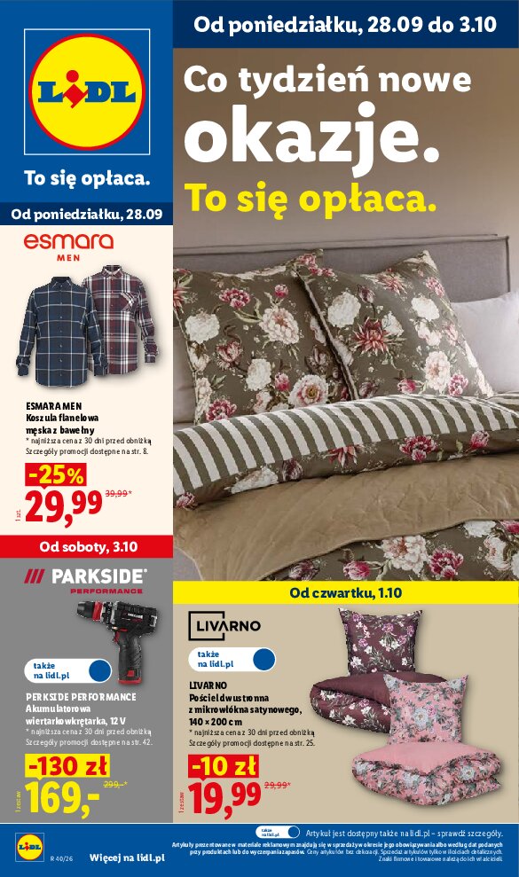 Gazetka Lidl 28/09/2026 – 03/10/2026
