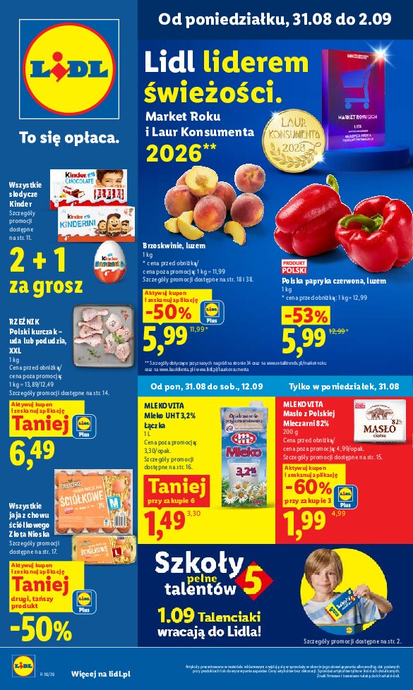 Gazetka Lidl 31/08/2026 – 02/09/2026 - gazetki promocyjne str. 1
