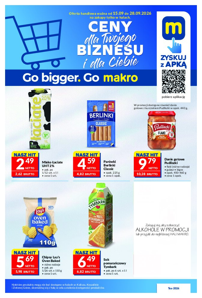 Gazetka Makro 15/09/2026 – 28/09/2026 - gazetki promocyjne str. 1