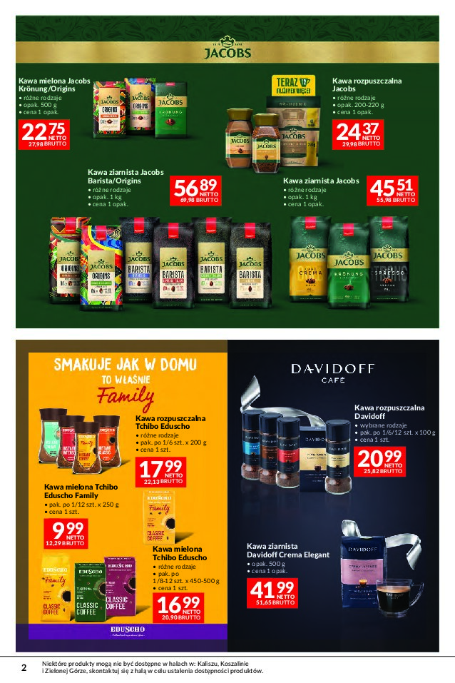 Gazetki promocyjne – kawa - gazetki promocyjne str. 74