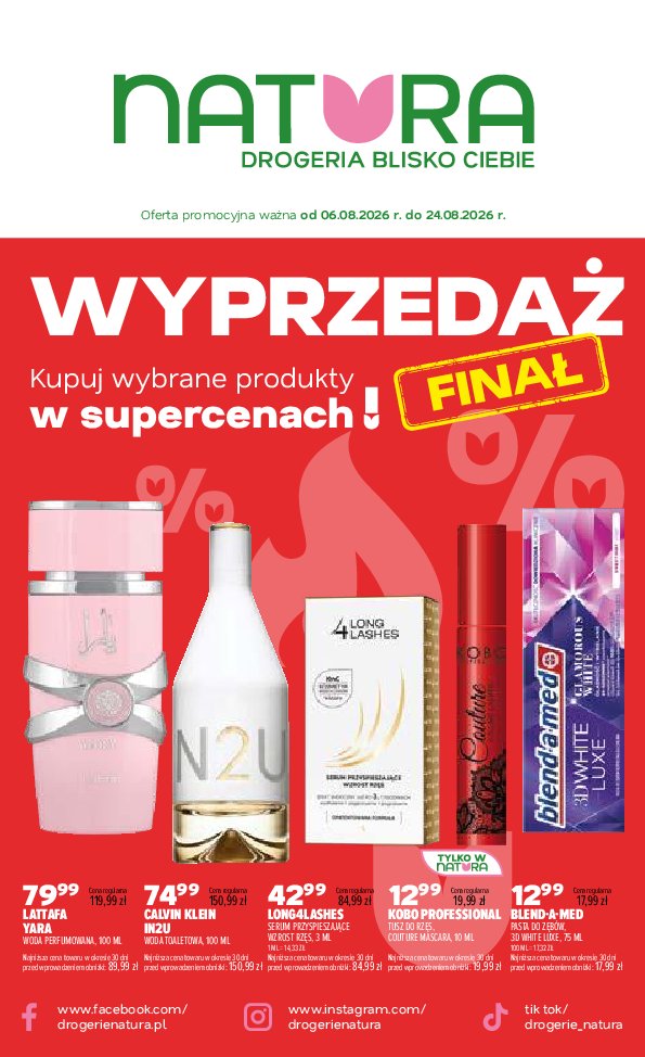Gazetka Natura 06/08/2026 – 24/08/2026