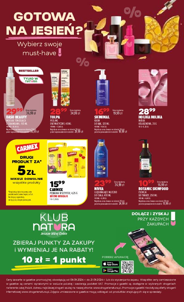 Gazetka Natura 08/09/2026 – 21/09/2026 - gazetki promocyjne str. 20