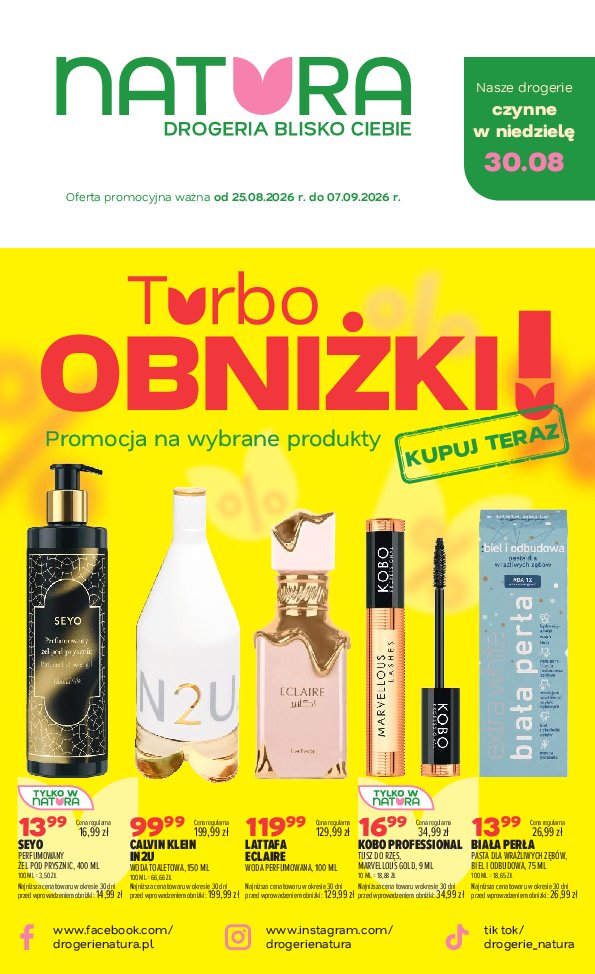 Gazetka Natura 25/08/2026 – 07/09/2026 - gazetki promocyjne str. 1