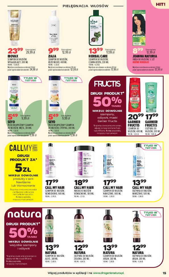 Gazetka Natura 25/08/2026 – 07/09/2026 - gazetki promocyjne str. 15