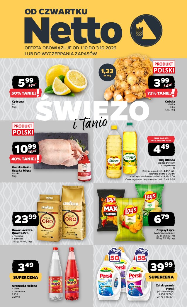 Gazetka Netto 01/10/2026 – 03/10/2026