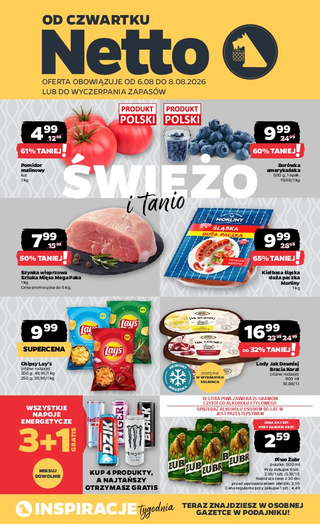 Gazetka Netto 06/08/2026 – 08/08/2026 - strona 1