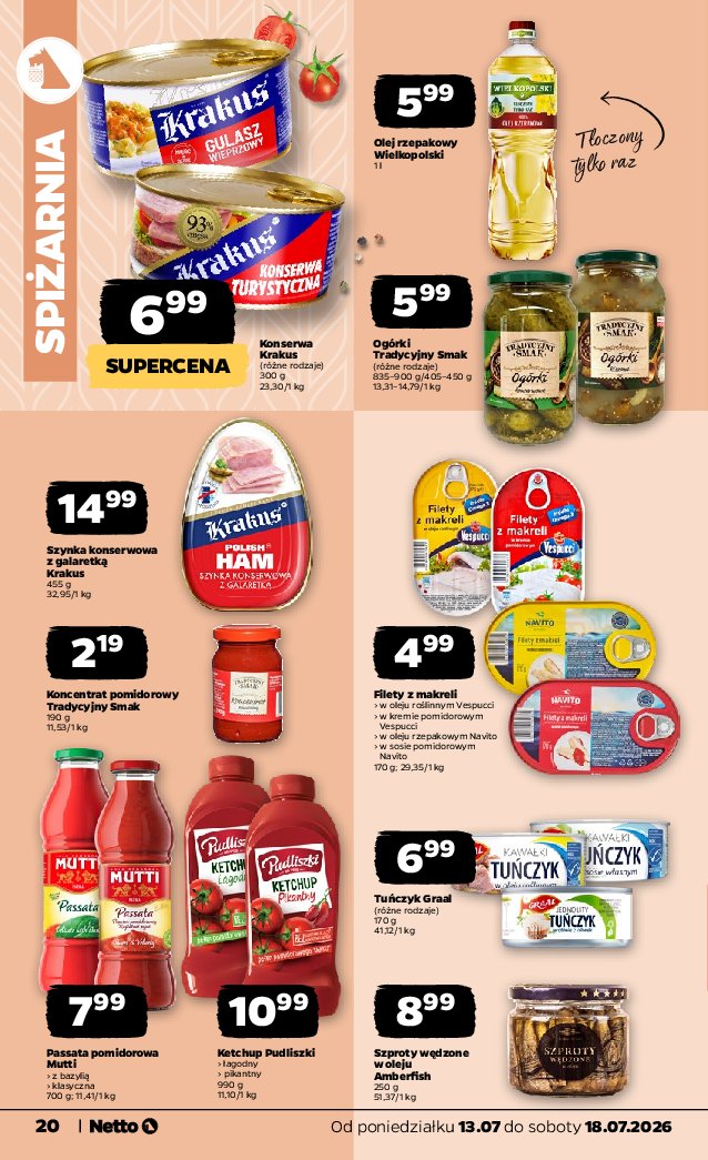 Gazetka Netto 13/07/2026 – 18/07/2026 - strona 20
