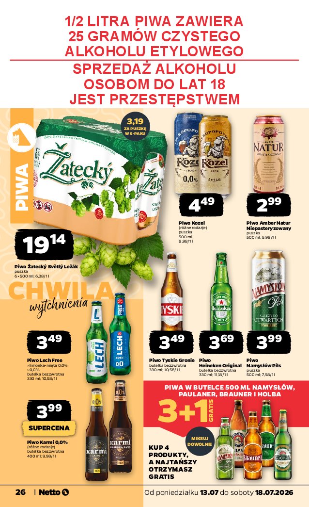 Gazetka Netto 13/07/2026 – 18/07/2026 - strona 26