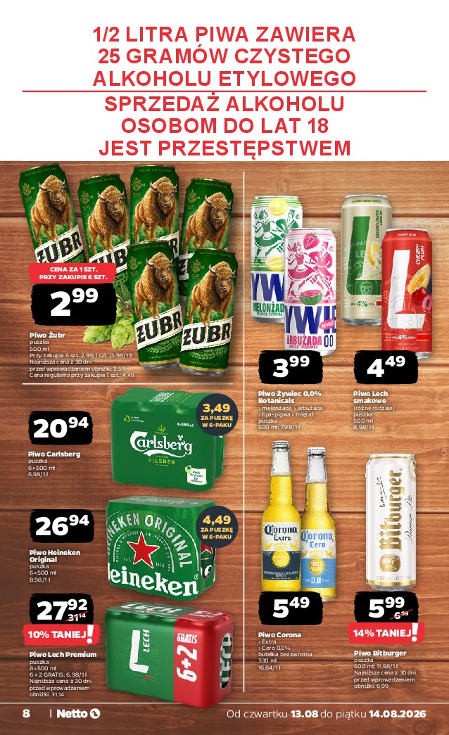 Gazetka Netto 13/08/2026 – 14/08/2026 - strona 8