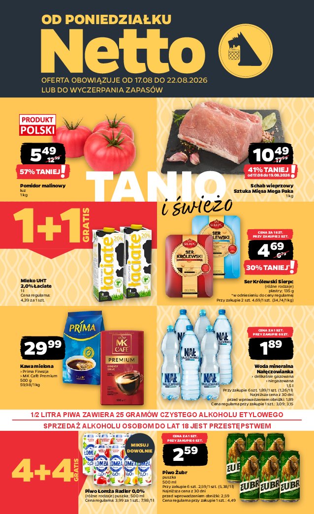 Gazetka Netto 17/08/2026 – 22/08/2026