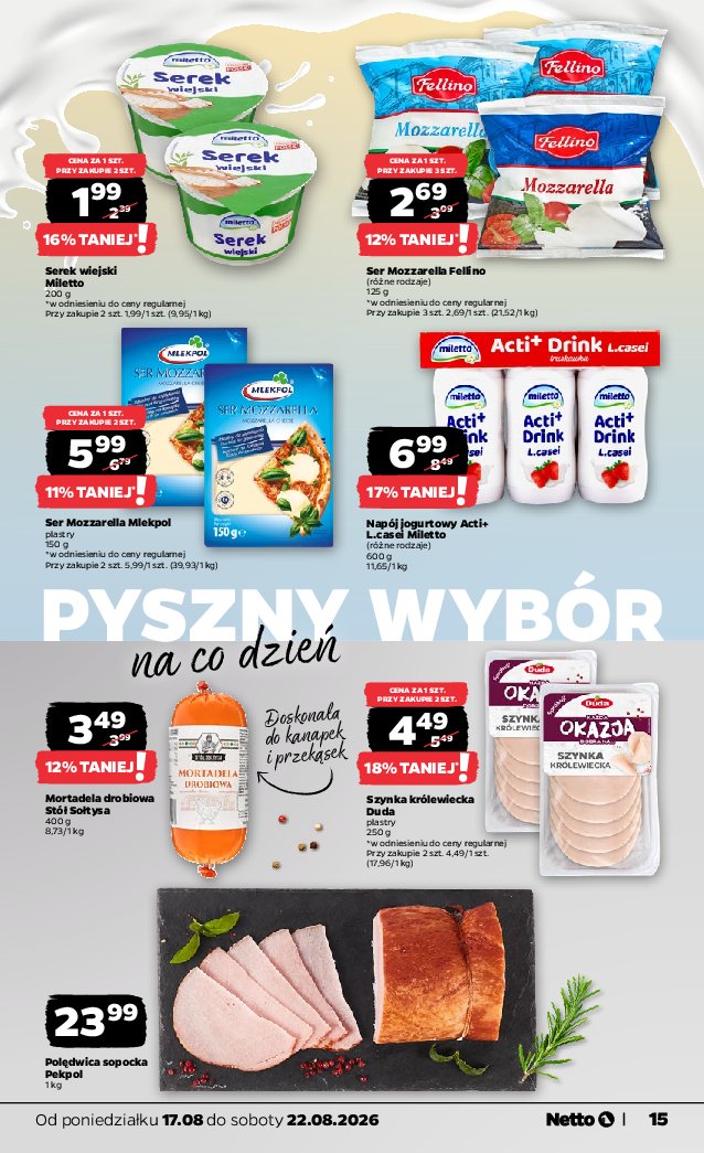 Gazetka Netto 17/08/2026 – 22/08/2026 - strona 15