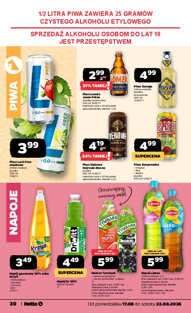 Gazetka Netto 17/08/2026 – 22/08/2026 - strona 30