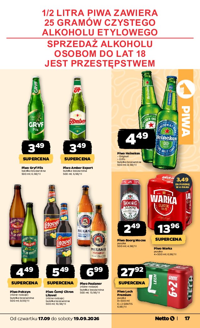 Gazetka Netto 17/09/2026 – 19/09/2026 - gazetki promocyjne str. 17