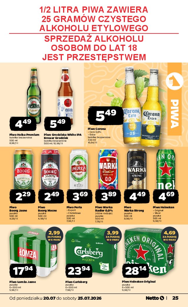 Gazetka Netto 20/07/2026 – 25/07/2026 - strona 25