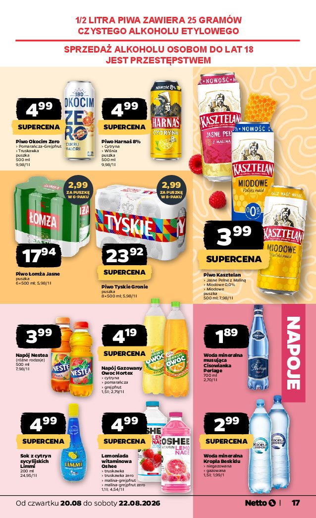 Gazetka Netto 20/08/2026 – 26/08/2026 - strona 17