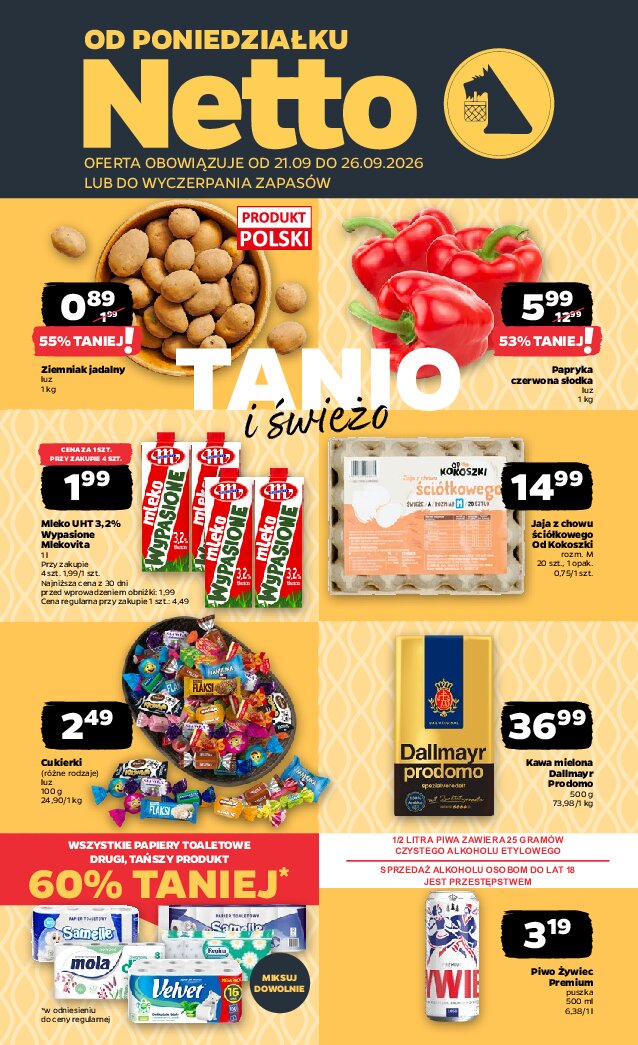 Gazetka Netto 21/09/2026 – 26/09/2026 - gazetki promocyjne str. 1