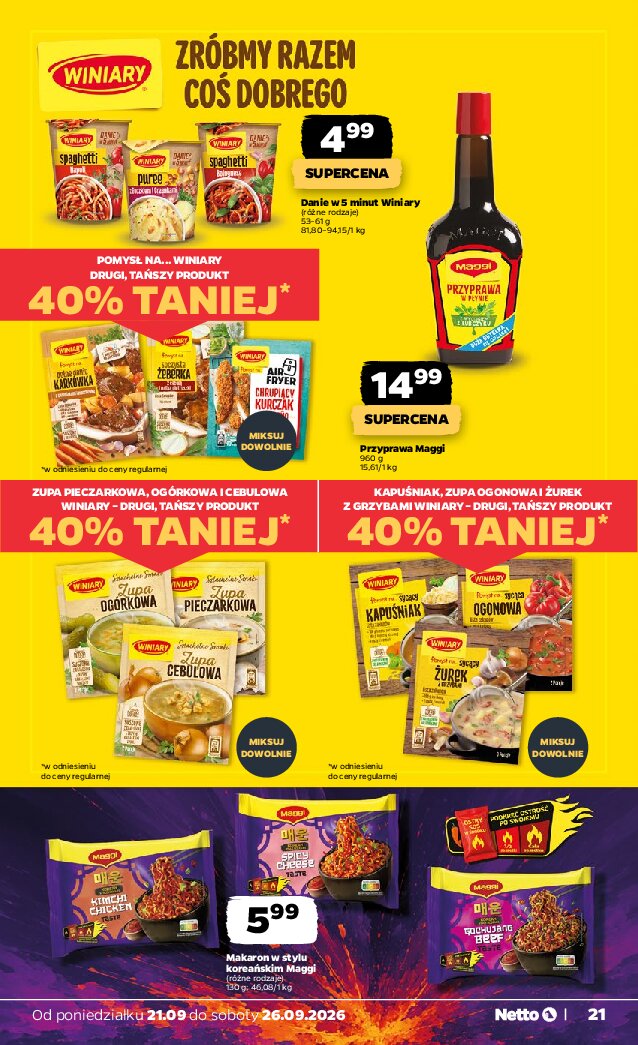 Gazetka Netto 21/09/2026 – 26/09/2026 - gazetki promocyjne str. 21