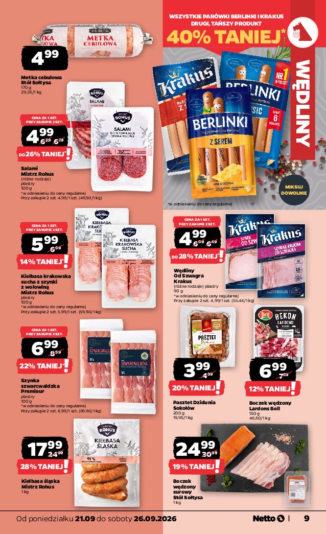 Gazetka Netto 21/09/2026 – 26/09/2026 - gazetki promocyjne str. 9