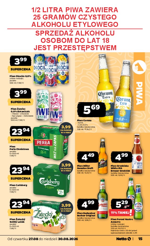 Gazetka Netto 27/08/2026 – 30/08/2026 - strona 15