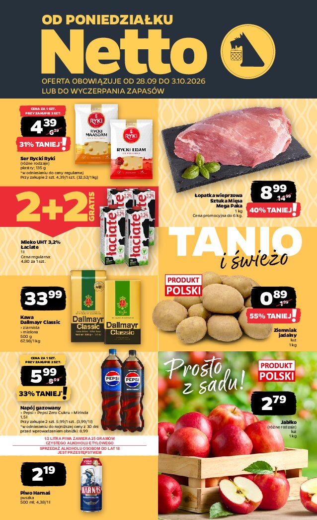 Gazetka Netto 28/09/2026 – 03/10/2026 - gazetki promocyjne str. 1