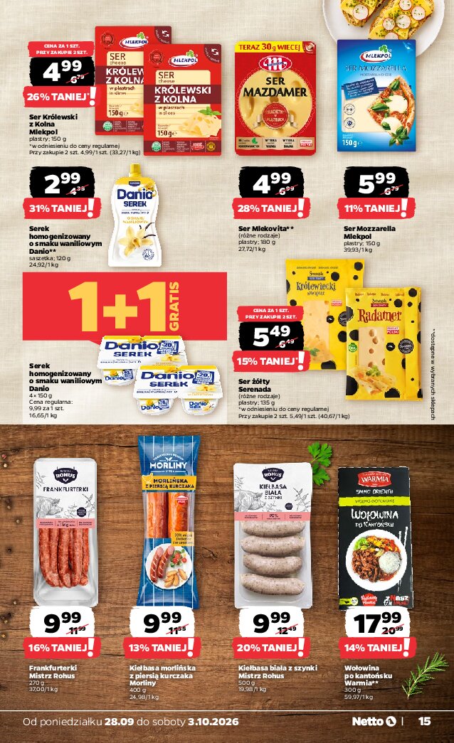 Gazetka Netto 28/09/2026 – 03/10/2026 - gazetki promocyjne str. 15