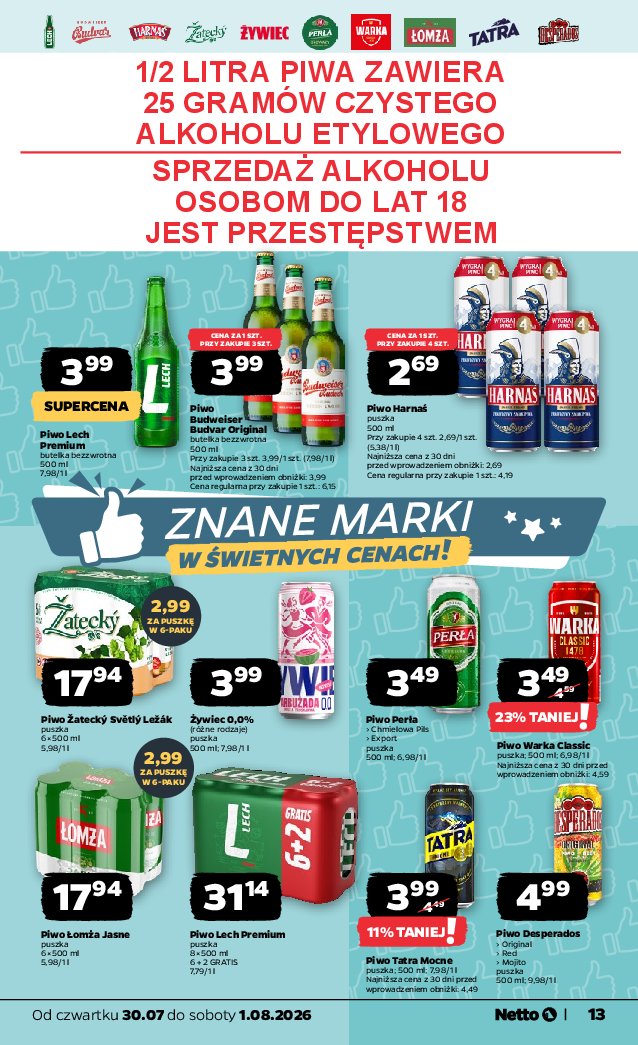 Gazetka Netto 30/07/2026 – 01/08/2026 - strona 13