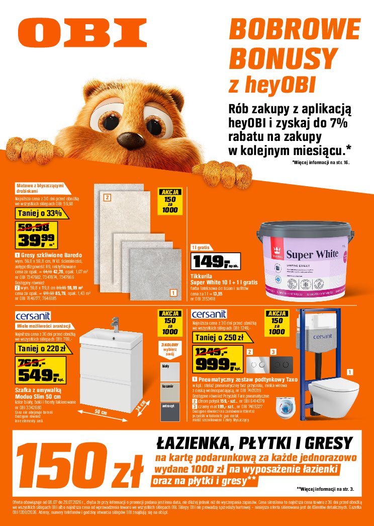Gazetka Obi 08/07/2026 – 28/07/2026