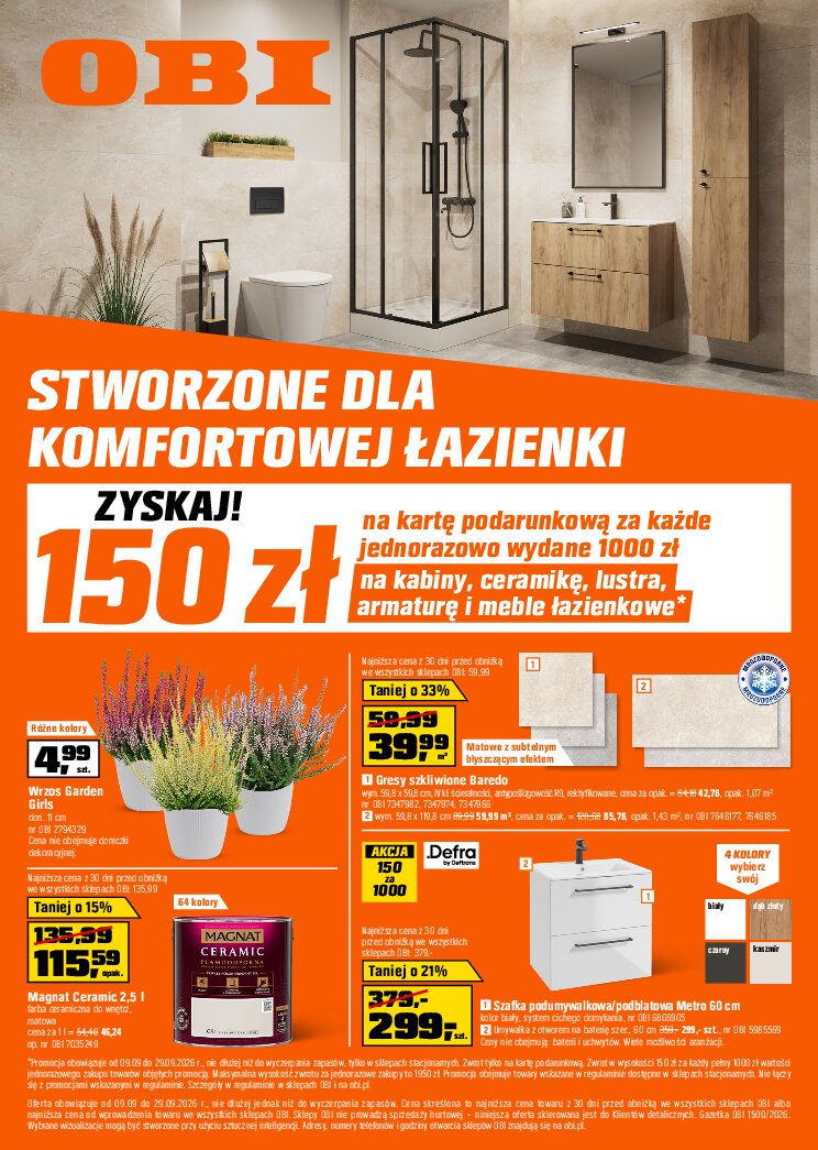 Gazetka Obi 09/09/2026 – 29/09/2026 - gazetki promocyjne str. 1