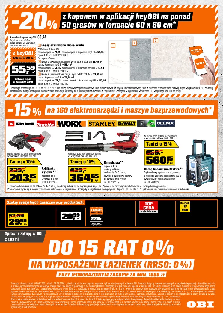 Gazetka Obi 09/09/2026 – 29/09/2026 - gazetki promocyjne str. 16