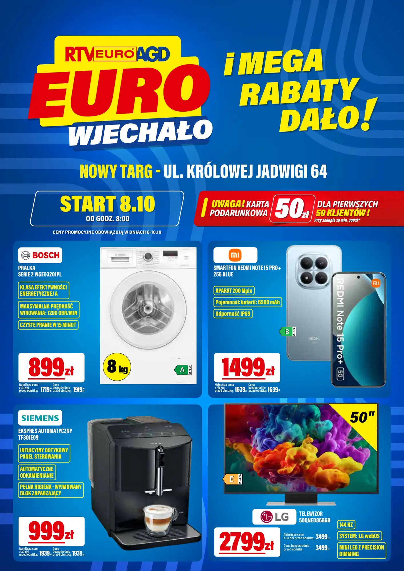 Gazetka Rtv-euro-agd 08/10/2026 - 10/10/2026 - gazetki promocyjne str. 1
