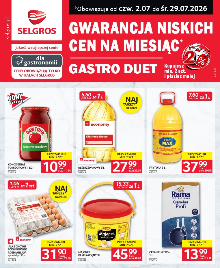 Gazetka Selgros 02/07/2026 – 15/07/2026