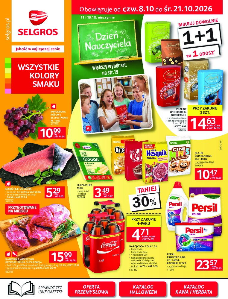 Gazetka Selgros 08/10/2026 – 21/10/2026 - gazetki promocyjne str. 1