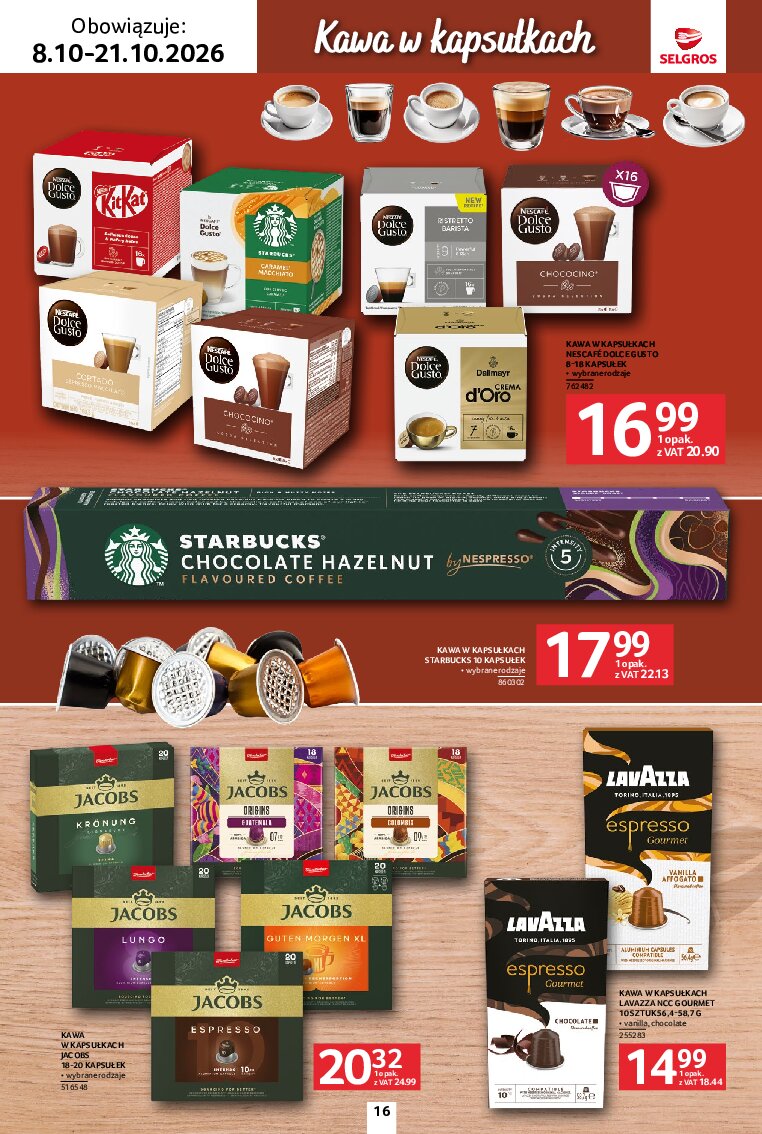 Gazetka Selgros 08/10/2026 – 21/10/2026 - gazetki promocyjne str. 16