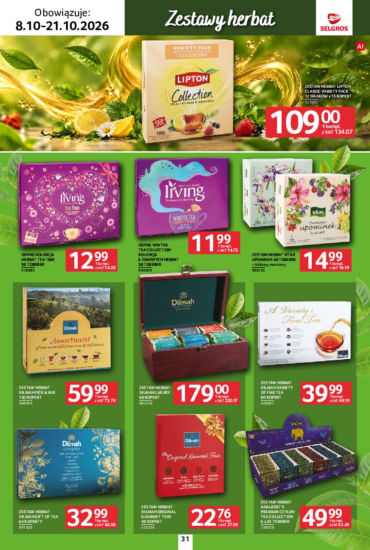 Gazetka Selgros 08/10/2026 – 21/10/2026 - gazetki promocyjne str. 31