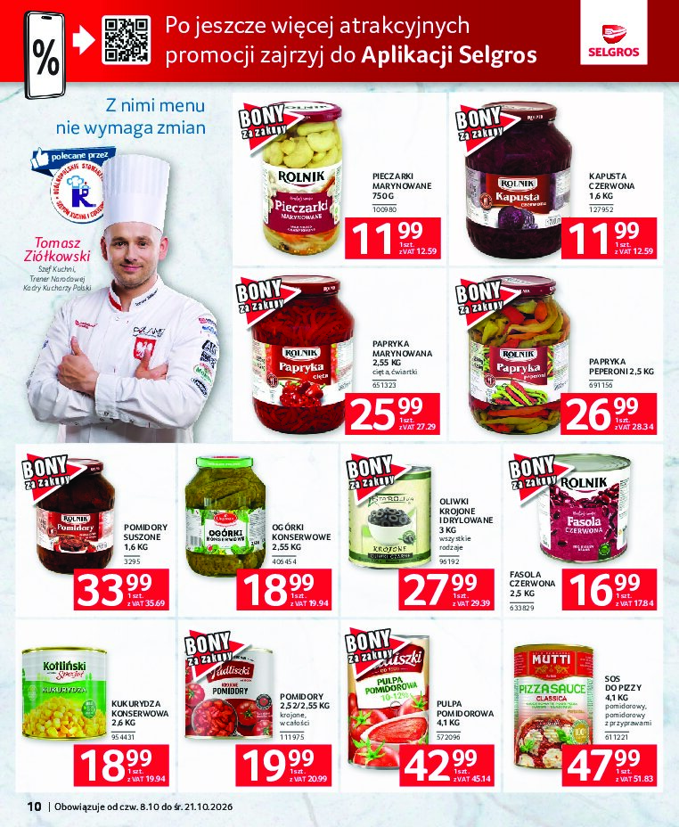 Gazetka Selgros 08/10/2026 – 21/10/2026 - gazetki promocyjne str. 10