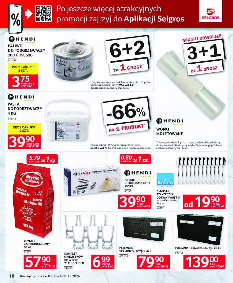 Gazetka Selgros 08/10/2026 – 21/10/2026 - gazetki promocyjne str. 18