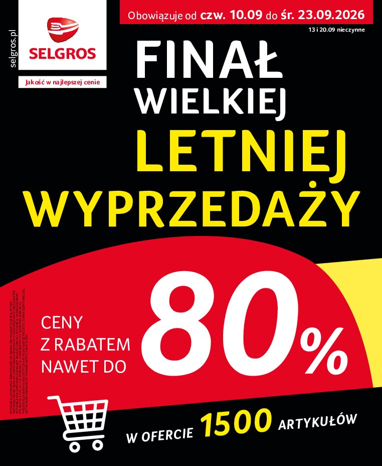 Gazetka Selgros 10/09/2026 – 23/09/2026