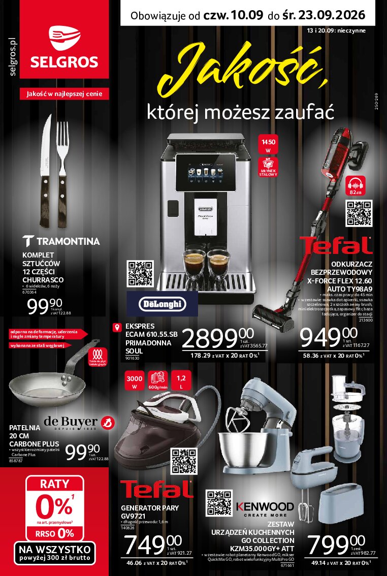 Gazetka Selgros 10/09/2026 – 23/09/2026 - gazetki promocyjne str. 1