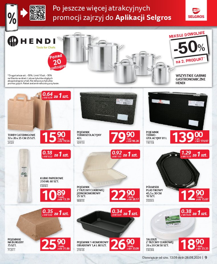 Gazetka Selgros 13/08/2026 – 26/08/2026 - gazetki promocyjne str. 9