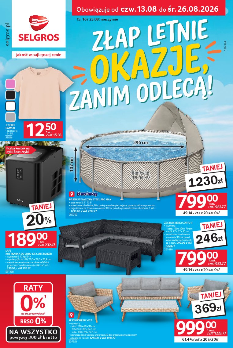 Gazetka Selgros 13/08/2026 – 26/08/2026