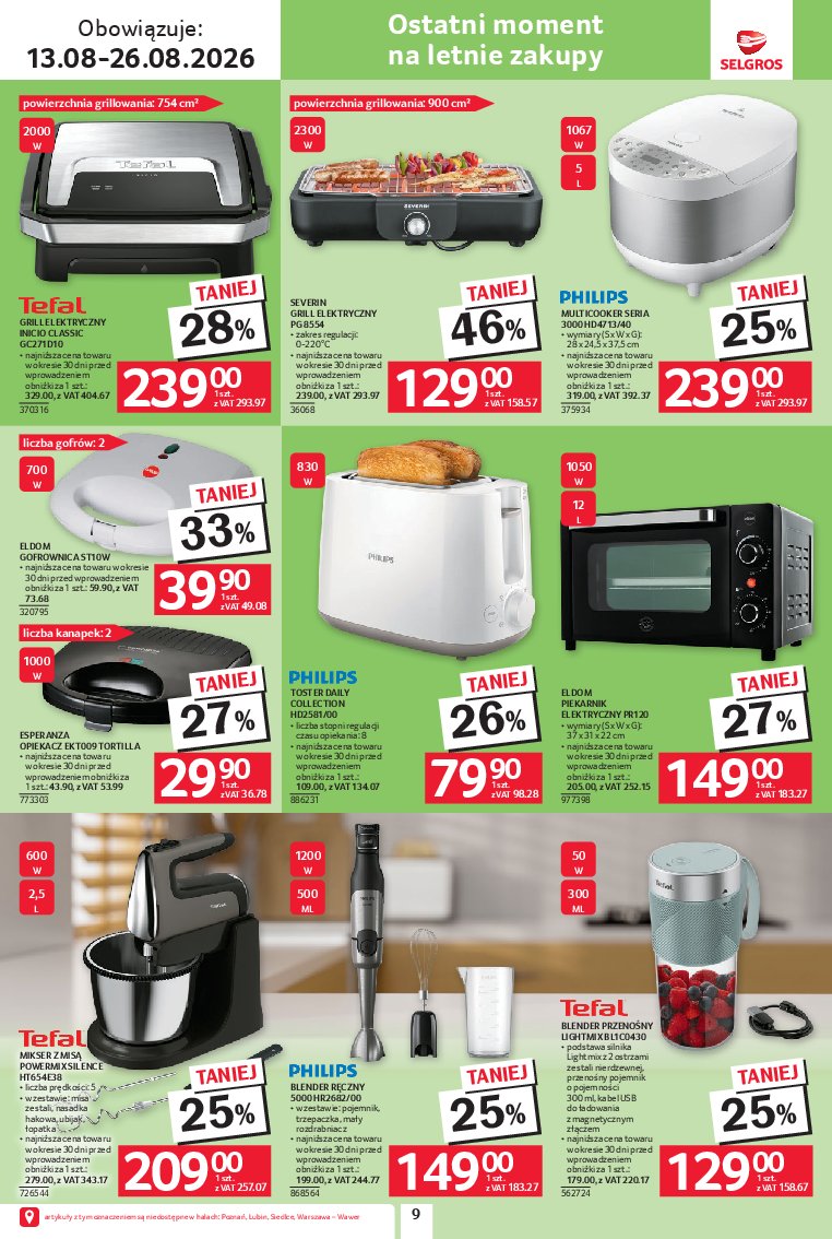 Gazetka Selgros 13/08/2026 – 26/08/2026 - gazetki promocyjne str. 9