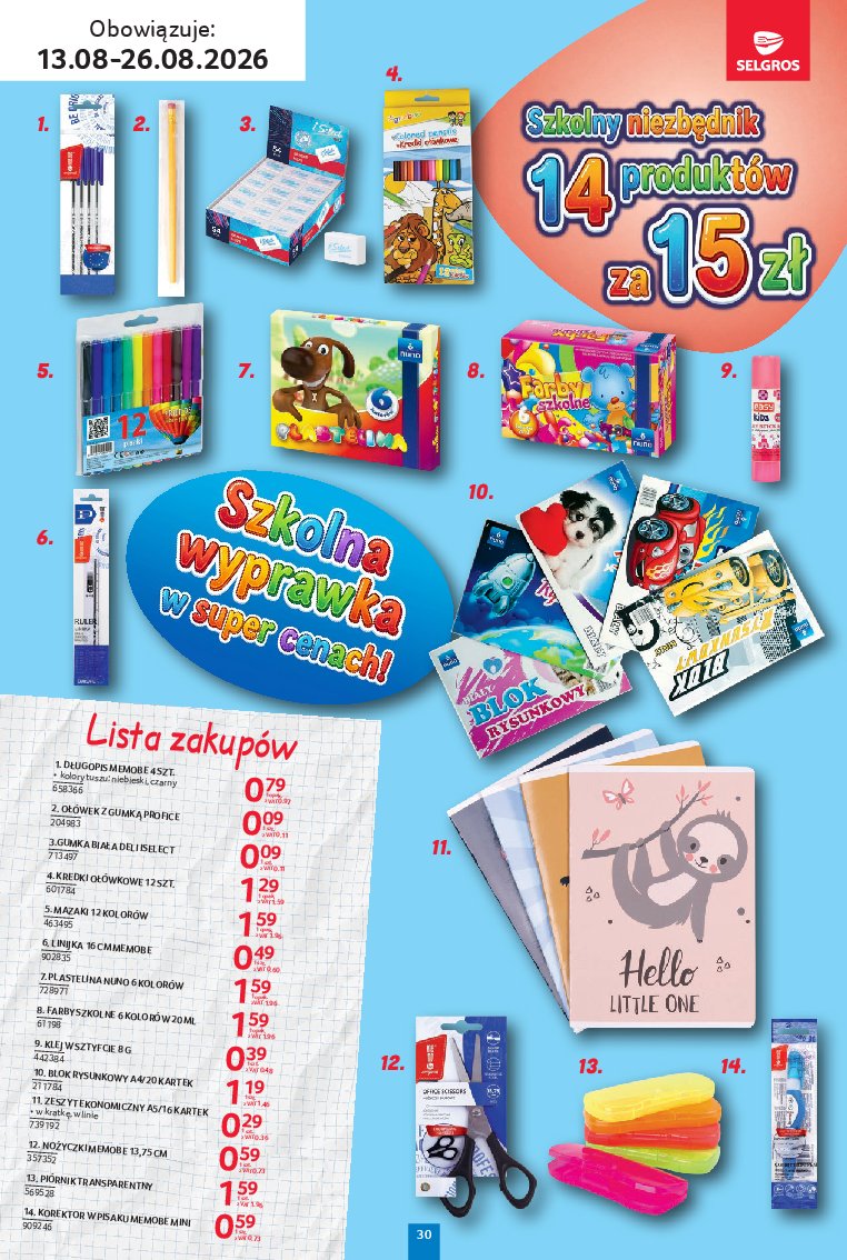 Gazetka Selgros 13/08/2026 – 26/08/2026 - strona 30